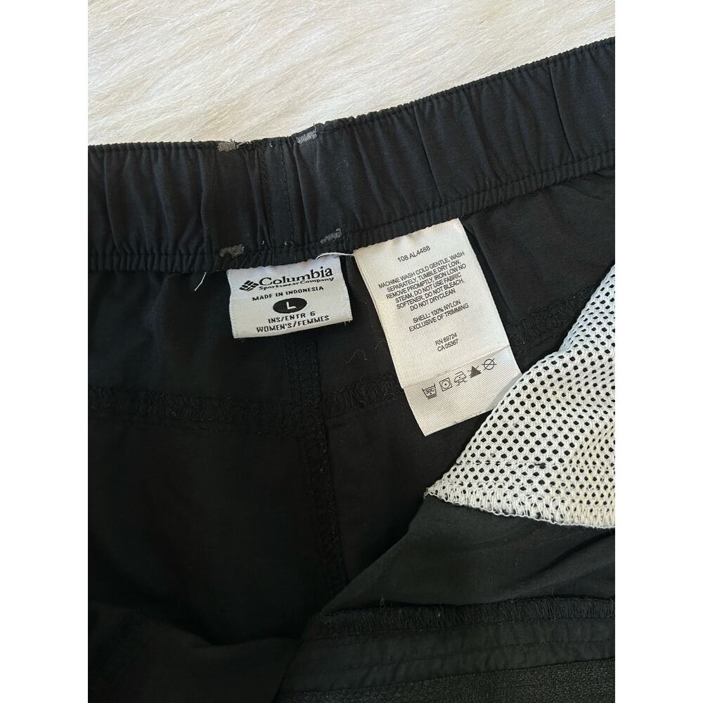 Columbia Women Sandy River II Cargo Black Shorts Size Large Water Activity - Picture 13 of 14